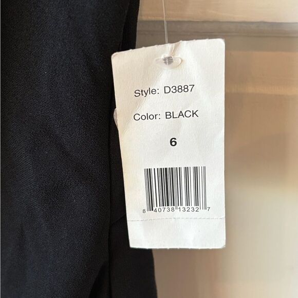 NWT Alexia Admor Alessi Gown Slit One Shoulder Dress Black - Picture 4 of 9